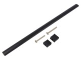 Suport aluminiu negru mat 30,5mm H, 340mm L, 15,5mm W cu manetă