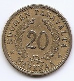 Finlanda 20 Markkaa 1937 - Bronz aluminiu, 31 mm, KM-32 (2)
