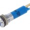 Lampă LED convexă albastră 12VDC 12VAC &Oslash;8mm IP67