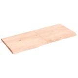 Cumpara ieftin Poliță de perete, 120x50x(2-4)cm, lemn masiv de stejar netratat