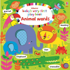 Baby&amp;#039;s very first play book animal words - Carte Usborne (0+) foto