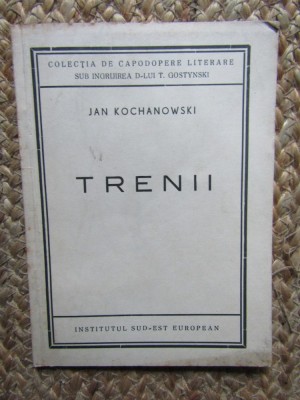 JAN KOCHANOWSKI - TRENII foto