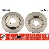 Set disc frana BMW 5 (E34) 02.87-12.95, 5 Touring (E34) 07.91-07.96, Spate, 300X19,9mm, ventilat, TRW