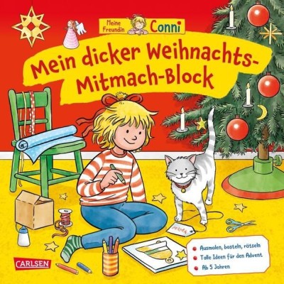 Conni Gelbe Reihe (Besch&amp;auml;ftigungsbuch): Mein dicker Weihnachts-Mitmach-Block foto