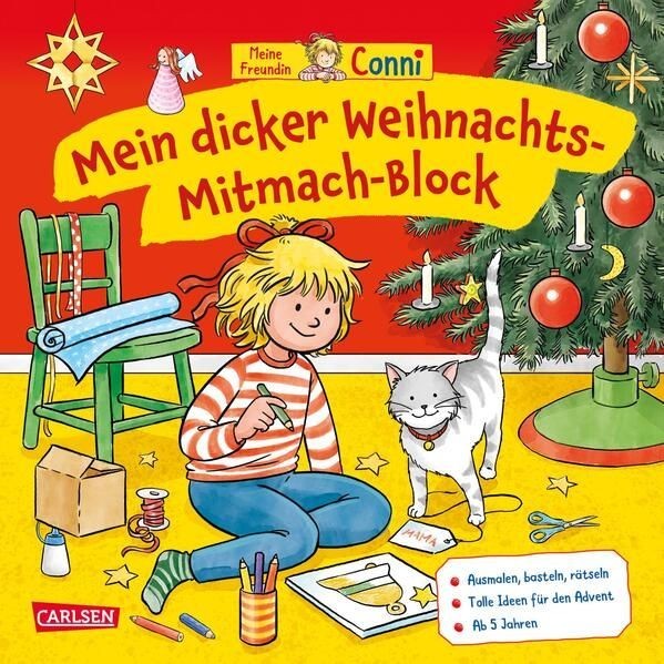 Conni Gelbe Reihe (Besch&auml;ftigungsbuch): Mein dicker Weihnachts-Mitmach-Block