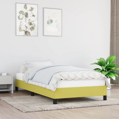 Cadru de pat, verde, 80x200 cm, material textil GartenMobel Dekor foto