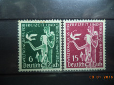 1936 Germania ( Reich ) Mi 622 - 623 Serie completa** foto