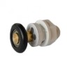 Rola Cabina Dus G43, 25mm, Reglabila Excentric, Aluminiu, Argintiu/Alb - Misc Liniara, Instalare Usoara