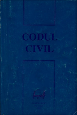 CODUL CIVIL, EDITURA LUMINA LEX, BUCURESTI, 1994 foto