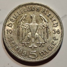 Germania Nazista 5 reichsmark 1936 A argint
