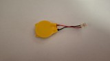 Baterie bios Laptop, CR2032, 3V, 220mAh, 3.5CM, Rosu (+), Alb/Negru (-), conector ACES 50285, 3 pini