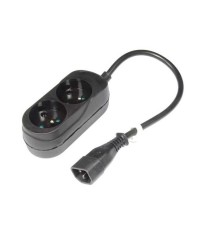 Cablu alimentare adaptor de la UPS IEC C14 la 2x cupla schuko 0.3m JONEX foto