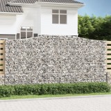 Coșuri gabion arcuite, 4 buc 400x50x200/220 cm, fier galvanizat