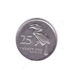 Moneda Zambia 25 ngwee 1992, stare foarte buna, curata