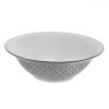 Bol Porțelan, Model Gri, Alb, Diametru 25.5cm, &Icirc;nălțime 8.5cm, Capacitate 1.65L, Oem