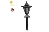Cumpara ieftin Lampa solara hexagonala, impermeabila, cu 3 LED-uri, cu grile anti- tantari, din ABS, pentru grădini, peluze, curți interioare, negru