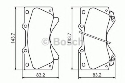 Set placute frana,frana disc TOYOTA LAND CRUISER 200 (VDJ2_, UZJ2_) (2007 - 2016) BOSCH 0 986 494 449 foto
