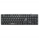 Tastatura PS2 DeTech, 104 taste, forma ergonomica, taste confortabile, Negru, Standard, Cu fir, PS 2