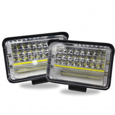 Set 2 x proiectoare auto LED, 210W/set, 6000K, 56LED