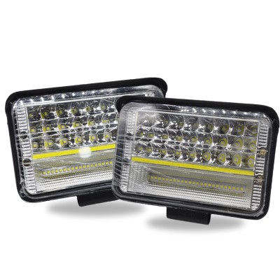 Set 2 x proiectoare auto LED, 210W/set, 6000K, 56LED foto