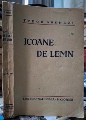 Tudor Arghezi-Icoane de lemn-prima editie 1930 foto