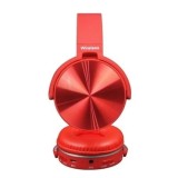 Casti Audio Wireless FOXMAG24, Bluetooth, Microfon, Radio FM, MP3, Slot Card, Greutate Redusa, Rosu