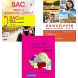 Pachet Bacalaureat 2026 Limba romana, Geografie si Istoria romanilor - Monica Cristina Anisie, Cristina Moldovan, Gheorghe Dondorici