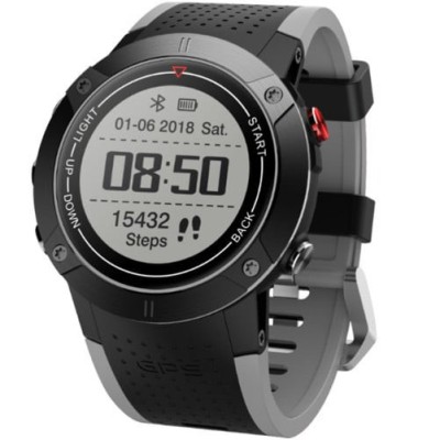 Smartwatch iUni DM18, Standby time 30 zile, GPS, BT, OLED, Rezistent la apa, Gray foto