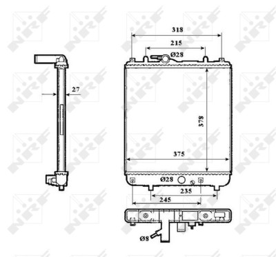 NRF 53862 Radiator, racire motor foto