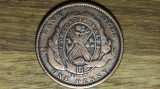 Canada provincii - Lower / Bas Canada - piesa foarte rara - 1 penny / 2 sous 1837 - Bank token - greu de gasit ! - dimensiune mare !