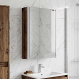 vidaXL Dulap cu oglindă pentru baie Lemn vechi 33 x 11,5 x 50 cm 889221