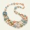 Colier Creation din acvamarin multicolor