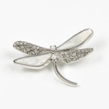 Brosa martisor libelula cu aripi albe