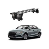 Bare transversale portbagaj auto aluminiu compatibile plafon neted Audi A3 8V 2013-> argintii Cod: CB200101 Kit-103