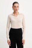 Weekend Max Mara pulover de l&acirc;nă CAPPA culoarea bej, light, 2525366052600