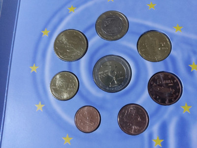 Euro set - Grecia 2002-2004 , 8 monede UNC foto
