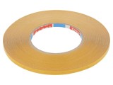 Bandă dublă adezivă albă 6mm x 50m