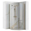 Cabina dus DIAMOND GOLD 100x100 cm, sticla securizata, montaj pe podea sau cadita - REA