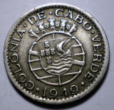 F.483 CAPUL VERDE CABO CAPE COLONIE PORTUGHEZA 50 CENTAVOS 1949, Africa, Cupru-Nichel