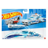 Mattel - SET CAMION SI MASINA SPORT HOT WHEELS SEA-NIC ROUTE