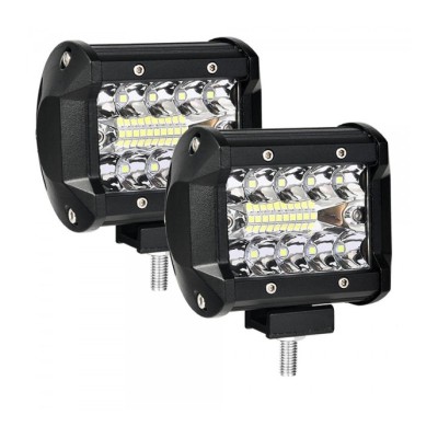 Set 2 x Proiectoare auto 20LED, 4 inch, 120W/set, 12/24V, 6000K foto