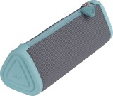 Necessaire triunghiular serve prismo silicon/poliester gri/azuriu blister, Herlitz