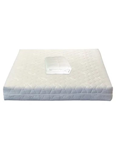 Set Saltea ortopedica Jupiter Memory One 160x200x24cm, cu spuma poliuretanica, memory foam 4 cm, husa detasabila, tricot Silver Care, hipoalergenica,