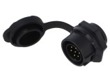 Conector circular soclu tată 7 pini 5A 250V IP67 drept LUTRONIC