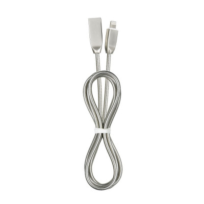 Cablu Date &amp;amp; Incarcare Metal Tip C 2.4A (Argintiu) 1 Metru C813 foto