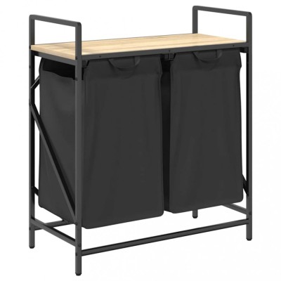 Cos de rufe 2 compartimente cu raft stejar sonoma foto