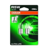 Set 2 Becuri 12V R5w Ultra Life Blister Osram 138458 5007ULT-02B