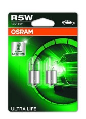 Set 2 Becuri 12V R5w Ultra Life Blister Osram 138458 5007ULT-02B