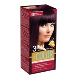 Vopsea de Păr Permanentă, Aroma Color, 3-Plex, Violet Mahogany, Capacitate 45ml