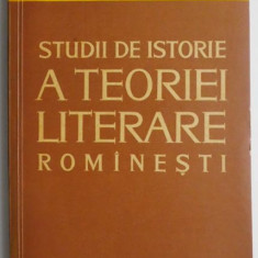 Studii de istorie a teoriei literare romanesti – Al. Dima (cateva sublinieri)